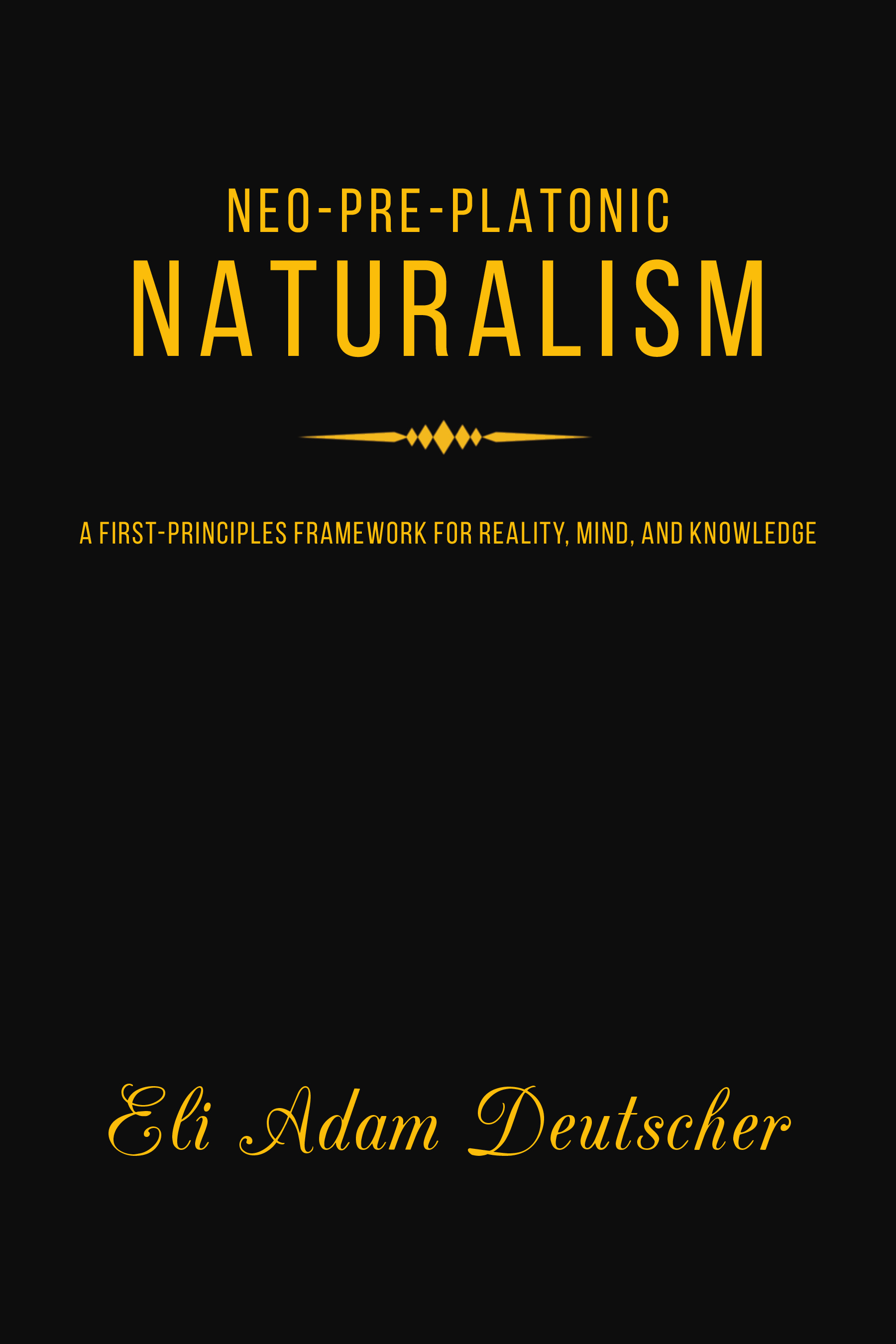 Neo-Pre-Platonic Naturalism Cover